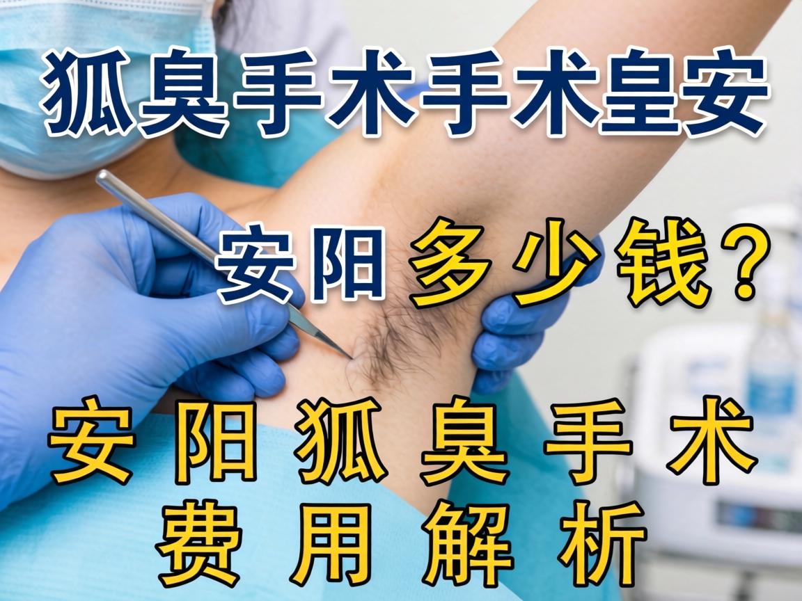 狐臭手术安阳多少钱？安阳狐臭手术费用解析