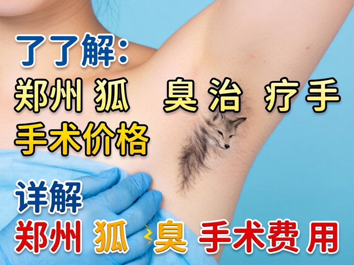 了解郑州狐臭治疗手术价格 详解郑州狐臭手术费用