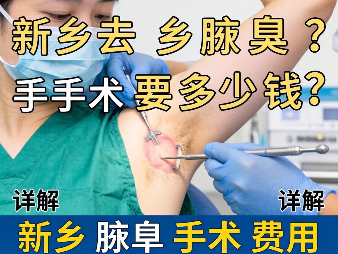 新乡去腋臭手术要多少钱？详解新乡腋臭手术费用