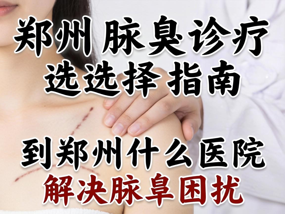 郑州腋臭诊疗选择指南，到郑州什么医院解决腋臭困扰