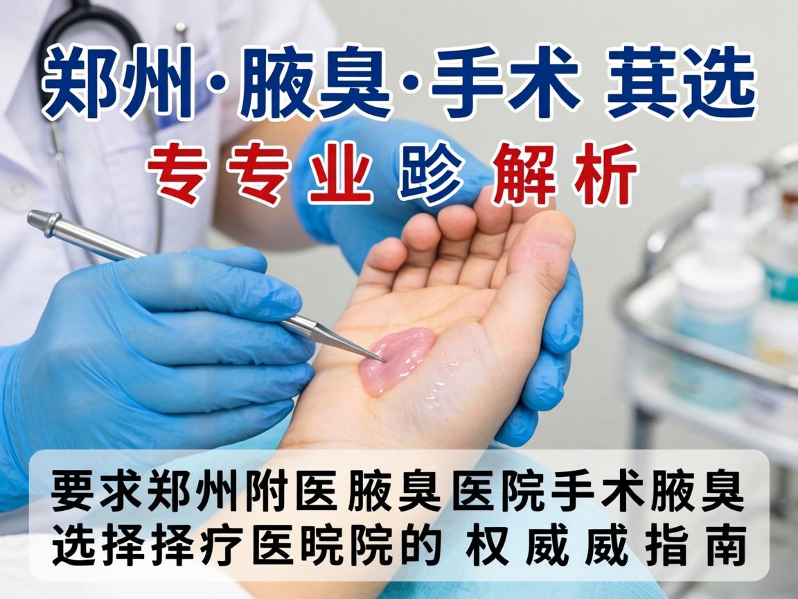 郑州腋臭手术专业解析，选择郑州附医腋臭医院的权威指南