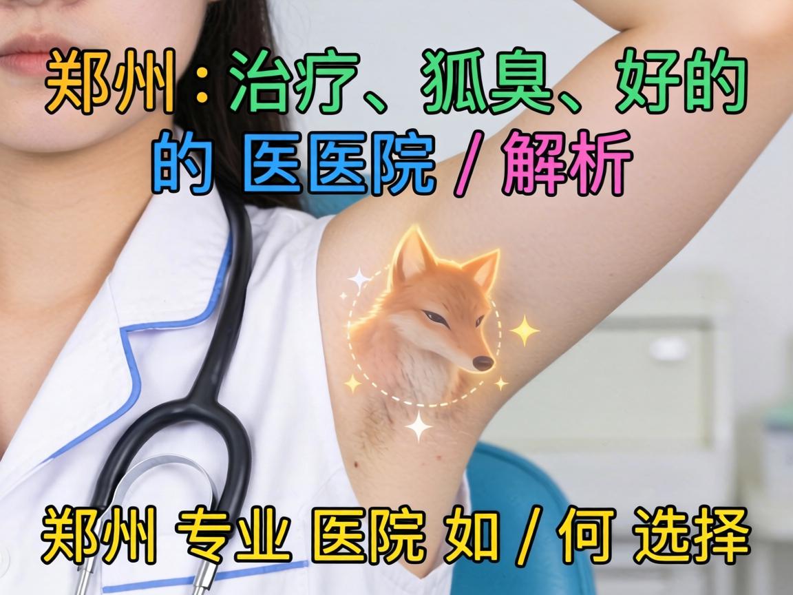 郑州治疗狐臭好的医院解析，郑州专业医院如何选择