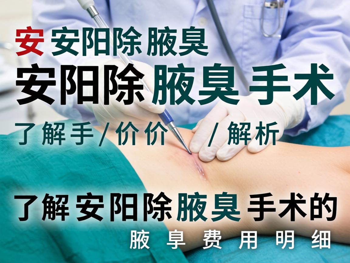 安阳除腋臭手术价格解析，了解安阳除腋臭手术的费用明细