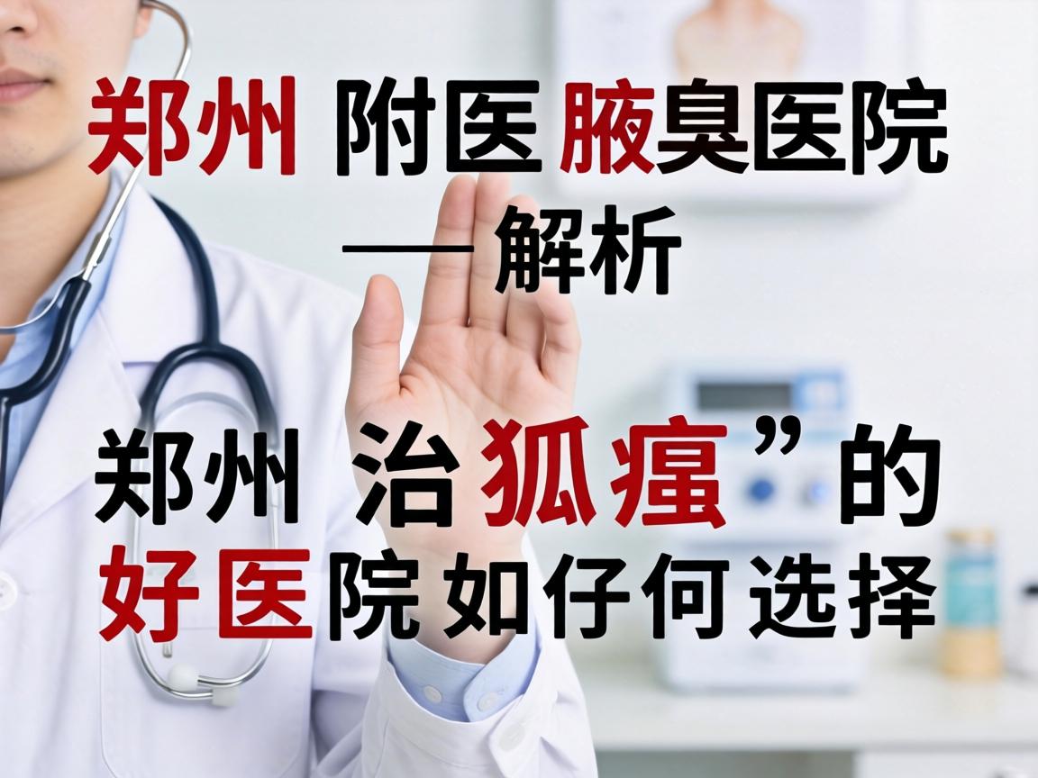 郑州附医腋臭医院解析，郑州治狐臭的好医院如何选择