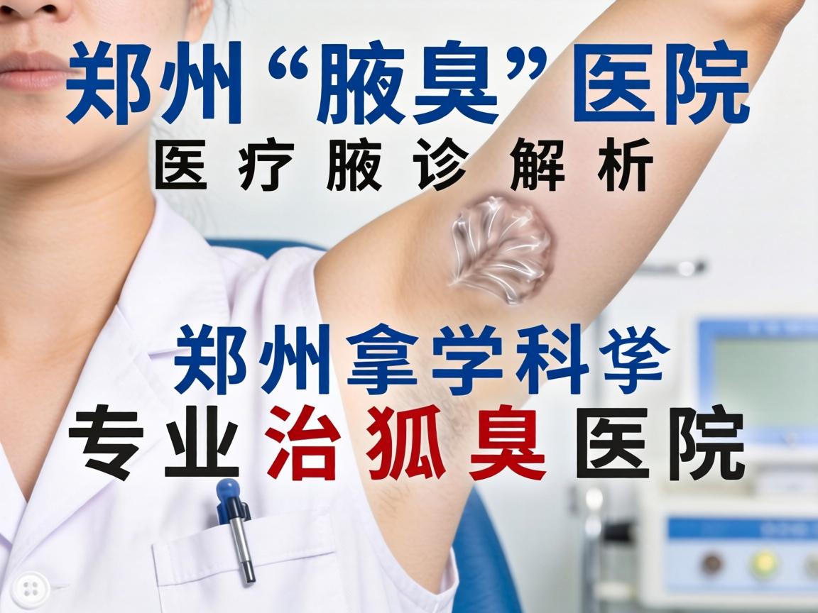 郑州腋臭医院解析，郑州专业治狐臭医院的科学诊疗方案