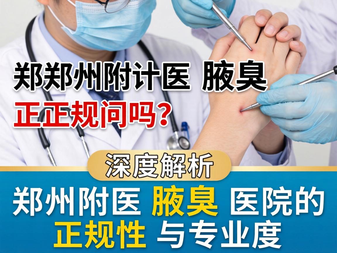 郑州附医腋臭医院正规吗？深度解析郑州附医腋臭医院的正规性与专业度
