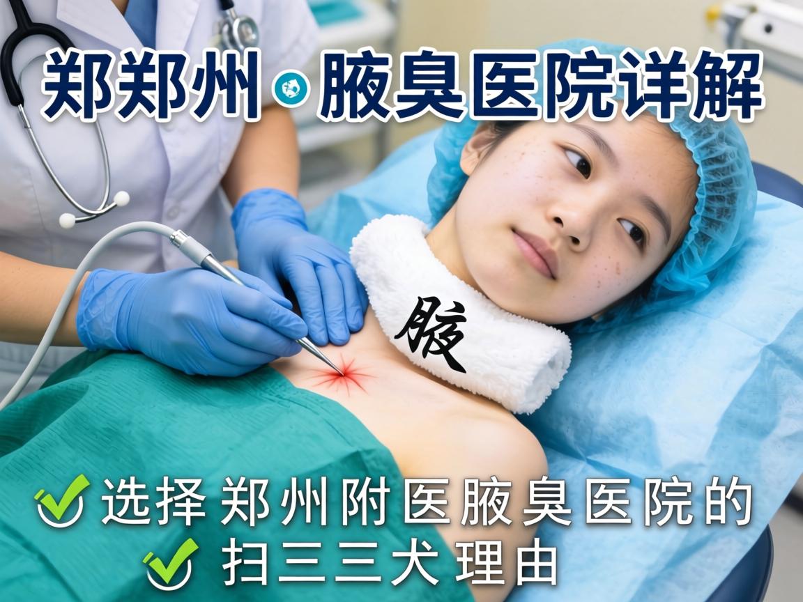 郑州腋臭手术医院详解，选择郑州附医腋臭医院的三大理由