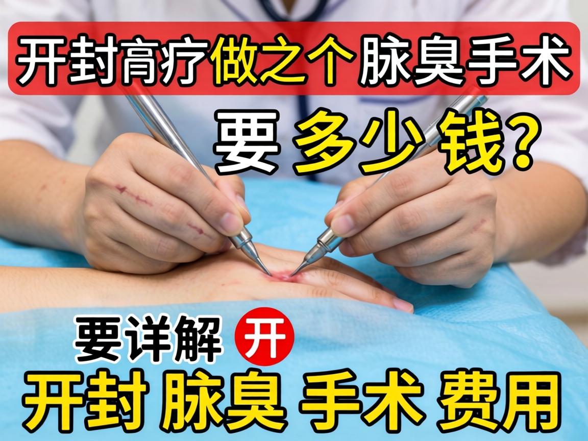 在开封做个腋臭手术要多少钱？详解开封腋臭手术费用