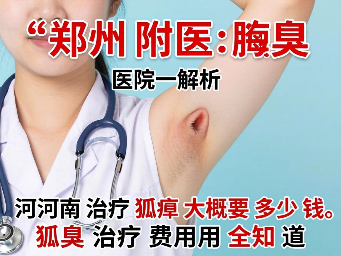 郑州附医腋臭医院解析，河南治疗狐臭大概要多少钱，狐臭治疗费用全知道