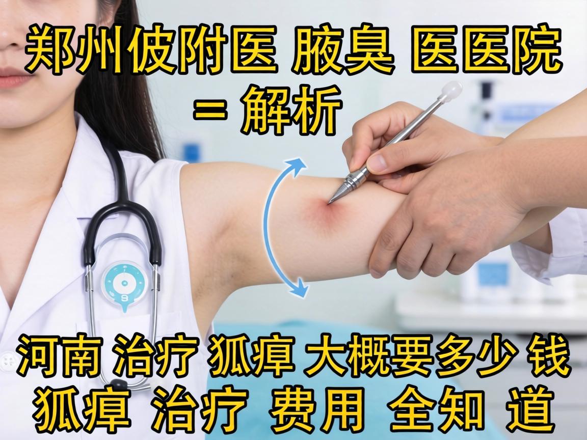 郑州附医腋臭医院解析，河南治疗狐臭大概要多少钱，狐臭治疗费用全知道