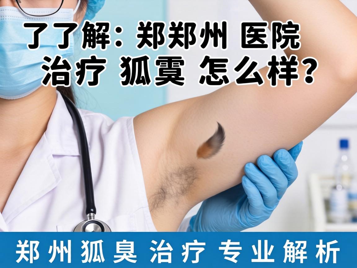 了解郑州医院治疗狐臭怎么样？郑州狐臭治疗专业解析