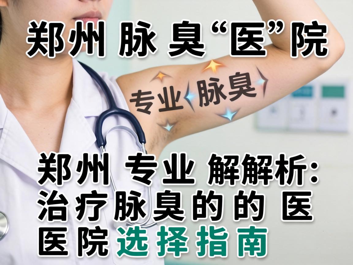 郑州腋臭医院专业解析，郑州治疗腋臭的医院选择指南