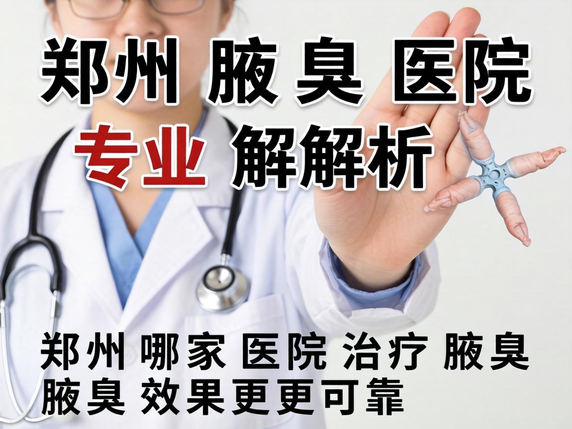 郑州腋臭医院专业解析，郑州哪家医院治疗腋臭效果更可靠