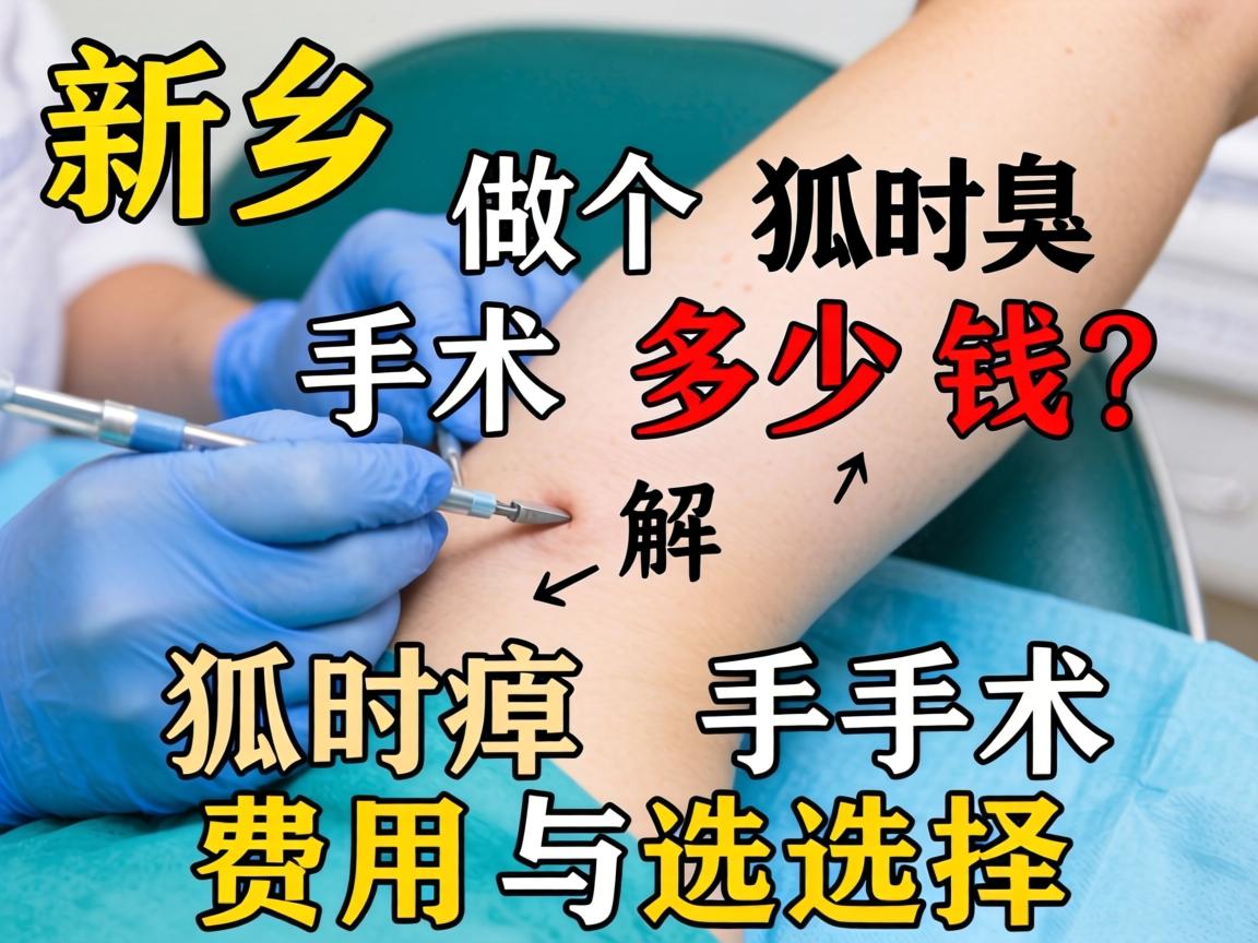 新乡做个狐臭手术多少钱？解析狐臭手术费用与选择