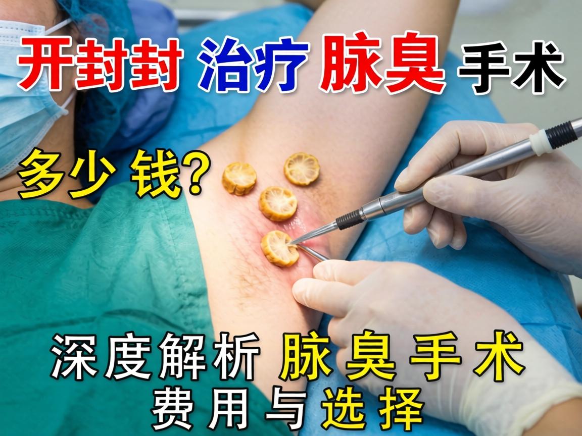 开封治疗腋臭手术多少钱？深度解析腋臭手术费用与选择