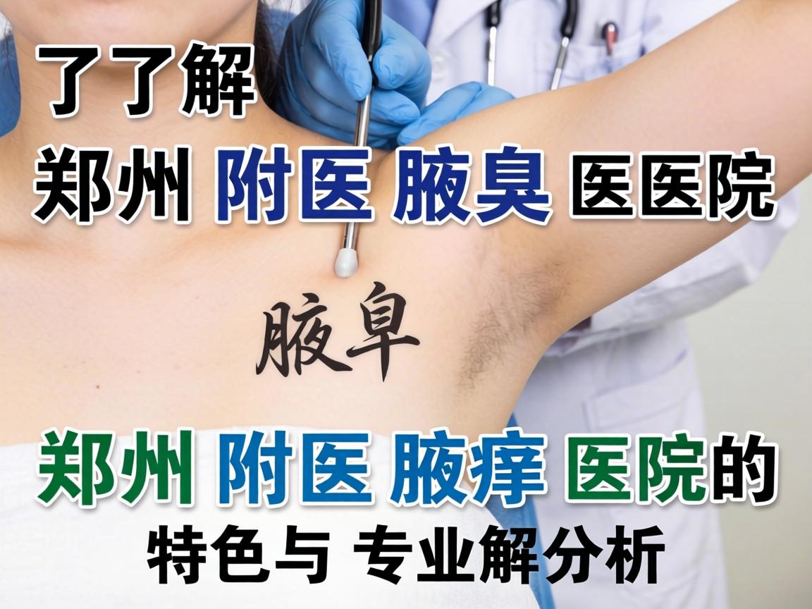 了解郑州附医腋臭医院，郑州附医腋臭医院的特色与专业解析