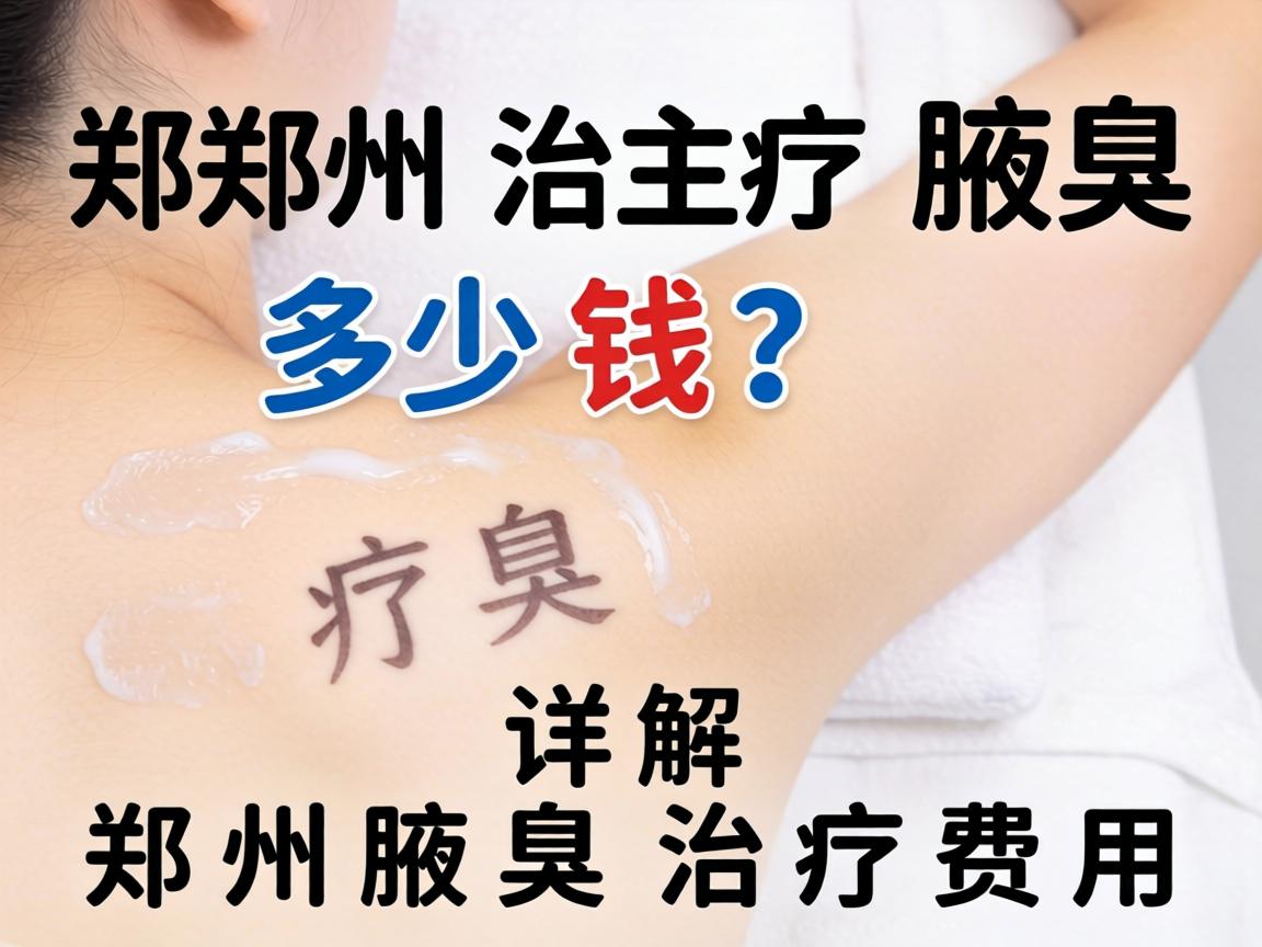 在郑州治疗腋臭多少钱？详解郑州腋臭治疗费用