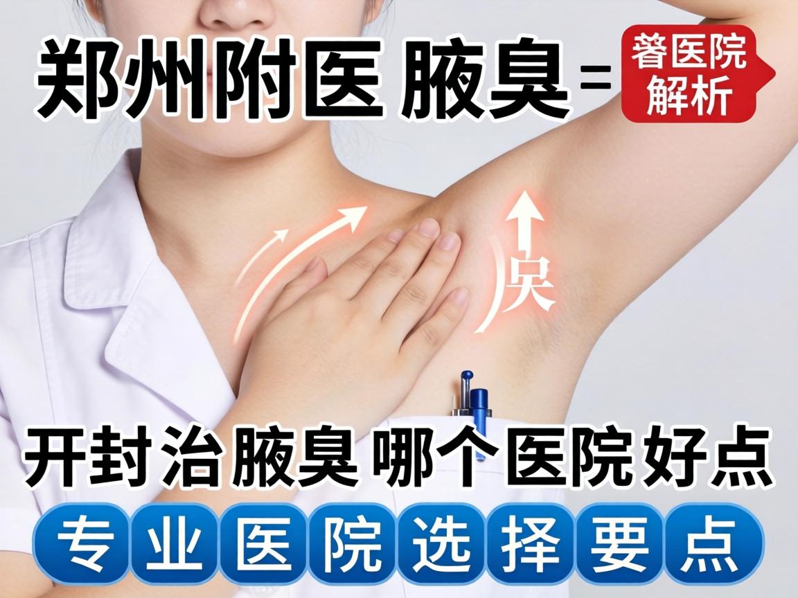 郑州附医腋臭医院解析，开封治腋臭哪个医院好点，专业医院选择要点