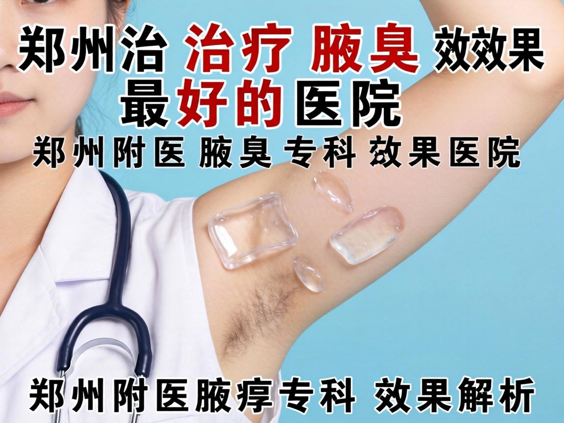 郑州治疗腋臭效果最好的医院，郑州附医腋臭专科效果解析