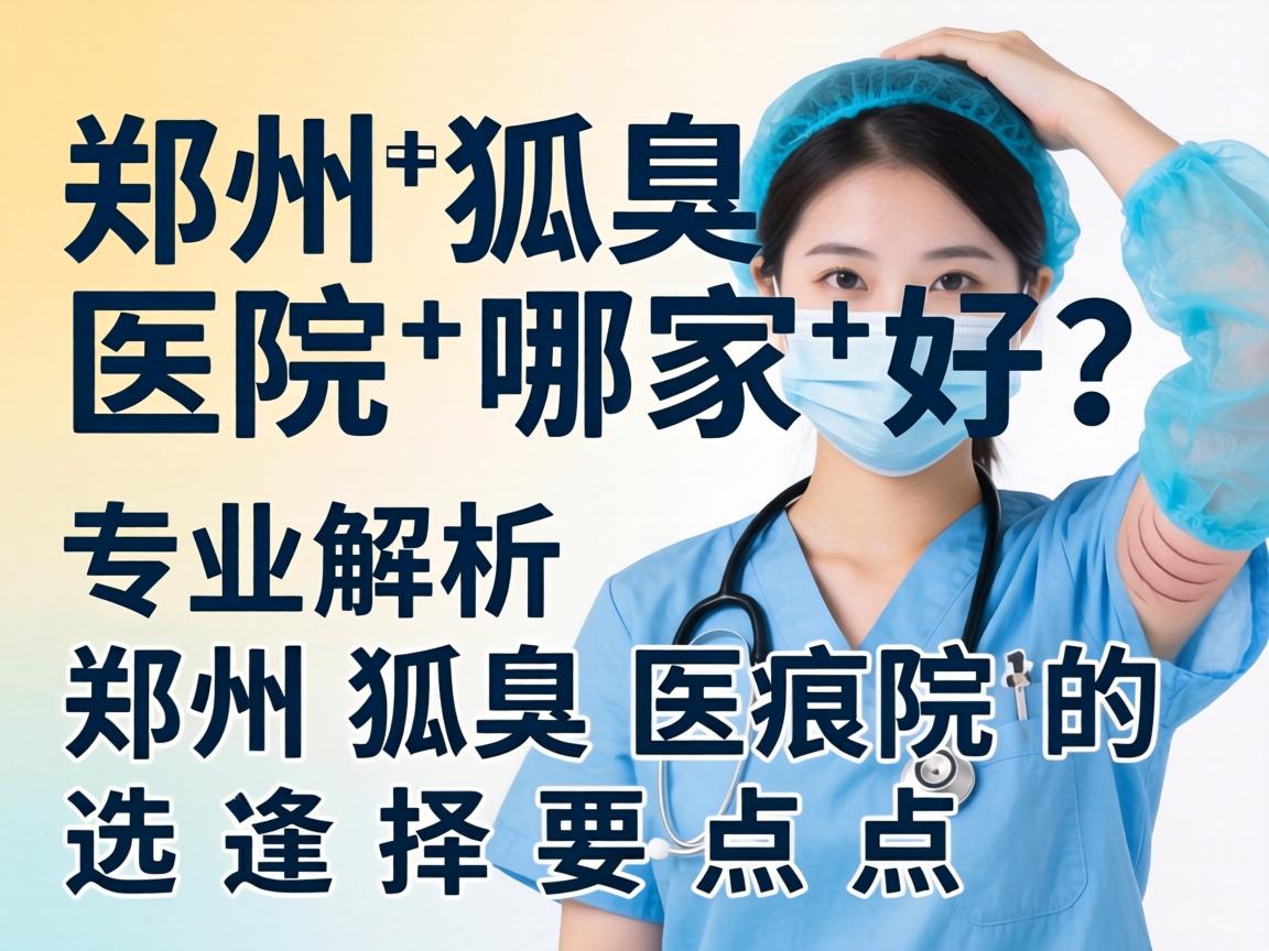 郑州狐臭医院哪家好？专业解析郑州狐臭医院的选择要点