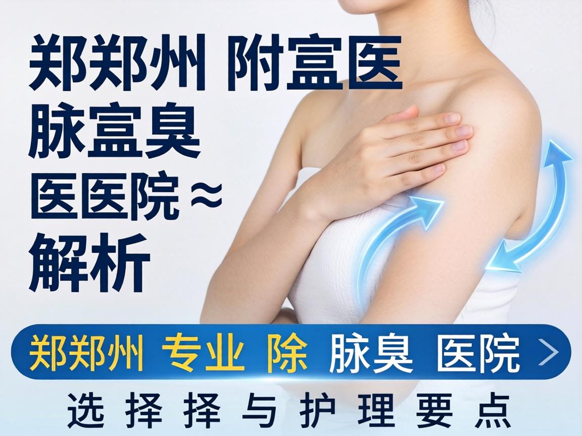 郑州附医腋臭医院解析，郑州专业除腋臭医院的选择与护理要点