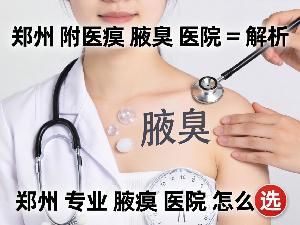 郑州附医腋臭医院解析，郑州专业腋臭医院怎么选
