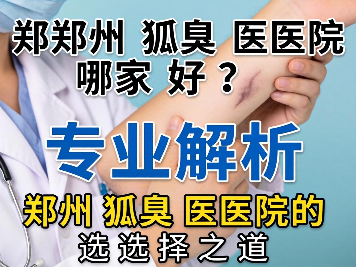 郑州狐臭医院哪家好？专业解析郑州狐臭医院的选择之道