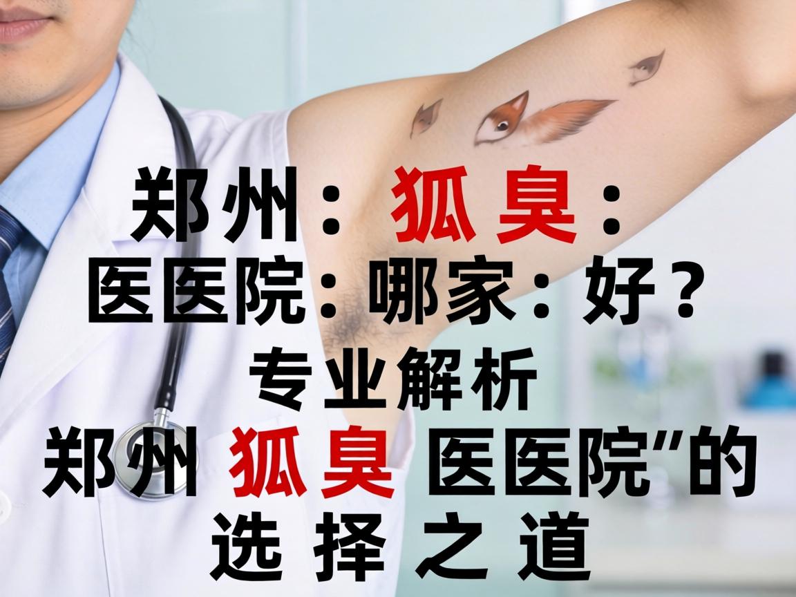 郑州狐臭医院哪家好？专业解析郑州狐臭医院的选择之道