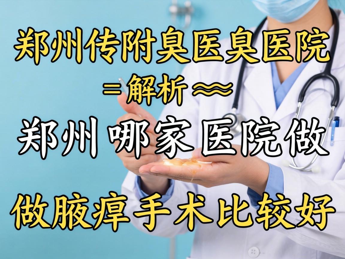 郑州附医腋臭医院解析，郑州哪家医院做腋臭手术比较好