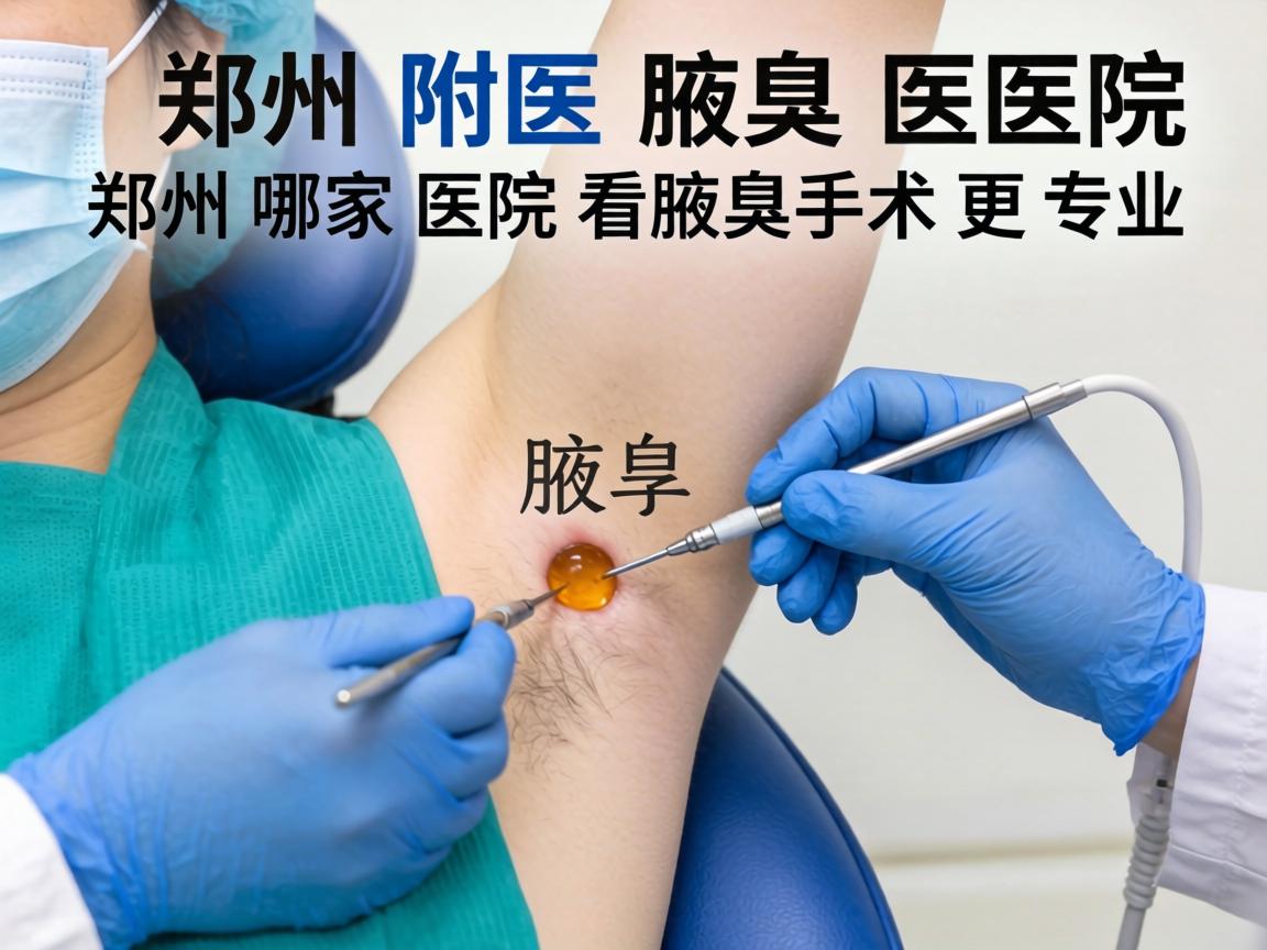 郑州附医腋臭医院解析，郑州哪家医院看腋臭手术更专业