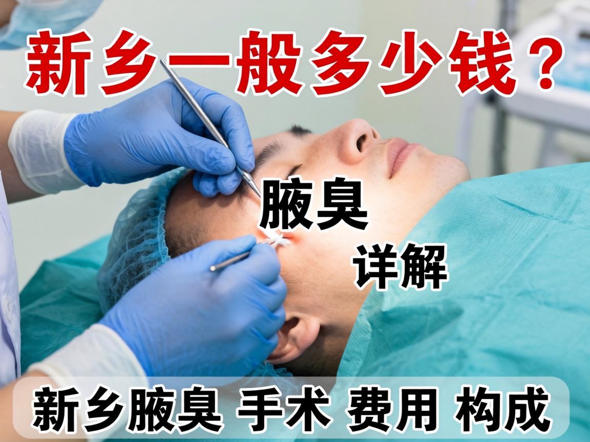 新乡腋臭手术一般多少钱？详解新乡腋臭手术费用构成