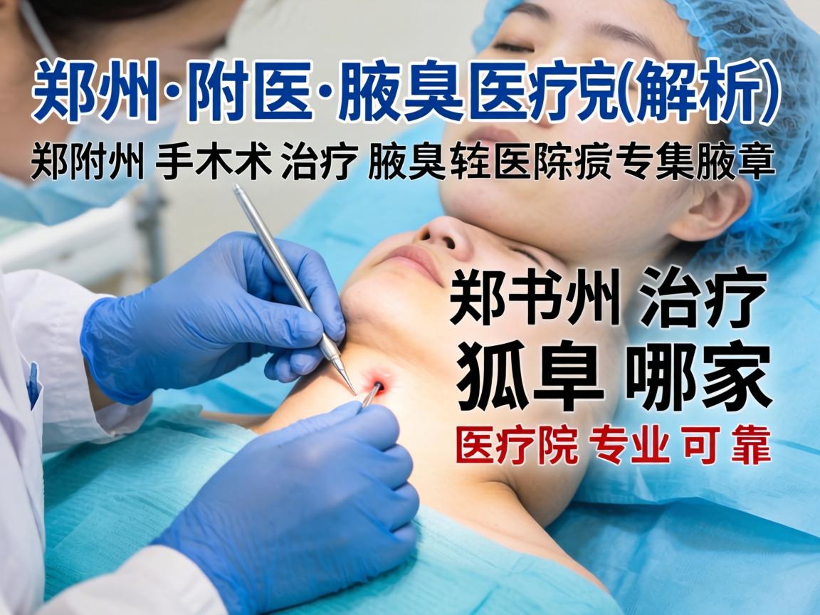 郑州附医腋臭医院解析，郑州手术治疗狐臭哪家医院专业可靠