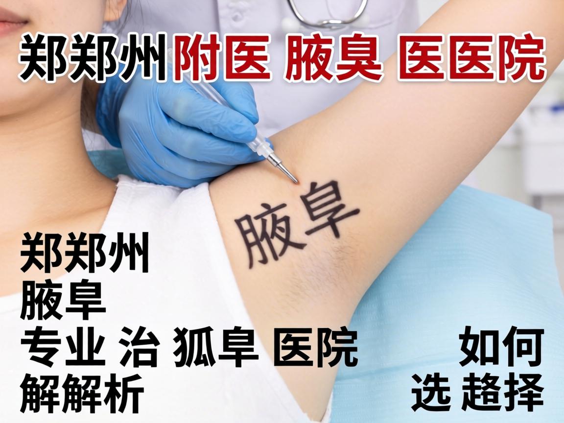 郑州附医腋臭医院解析，郑州专业治狐臭医院如何选择