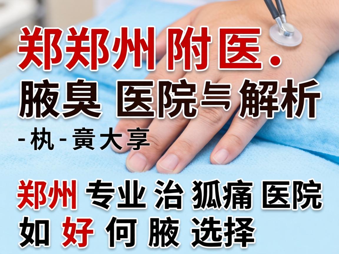 郑州附医腋臭医院解析，郑州专业治狐臭医院如何选择