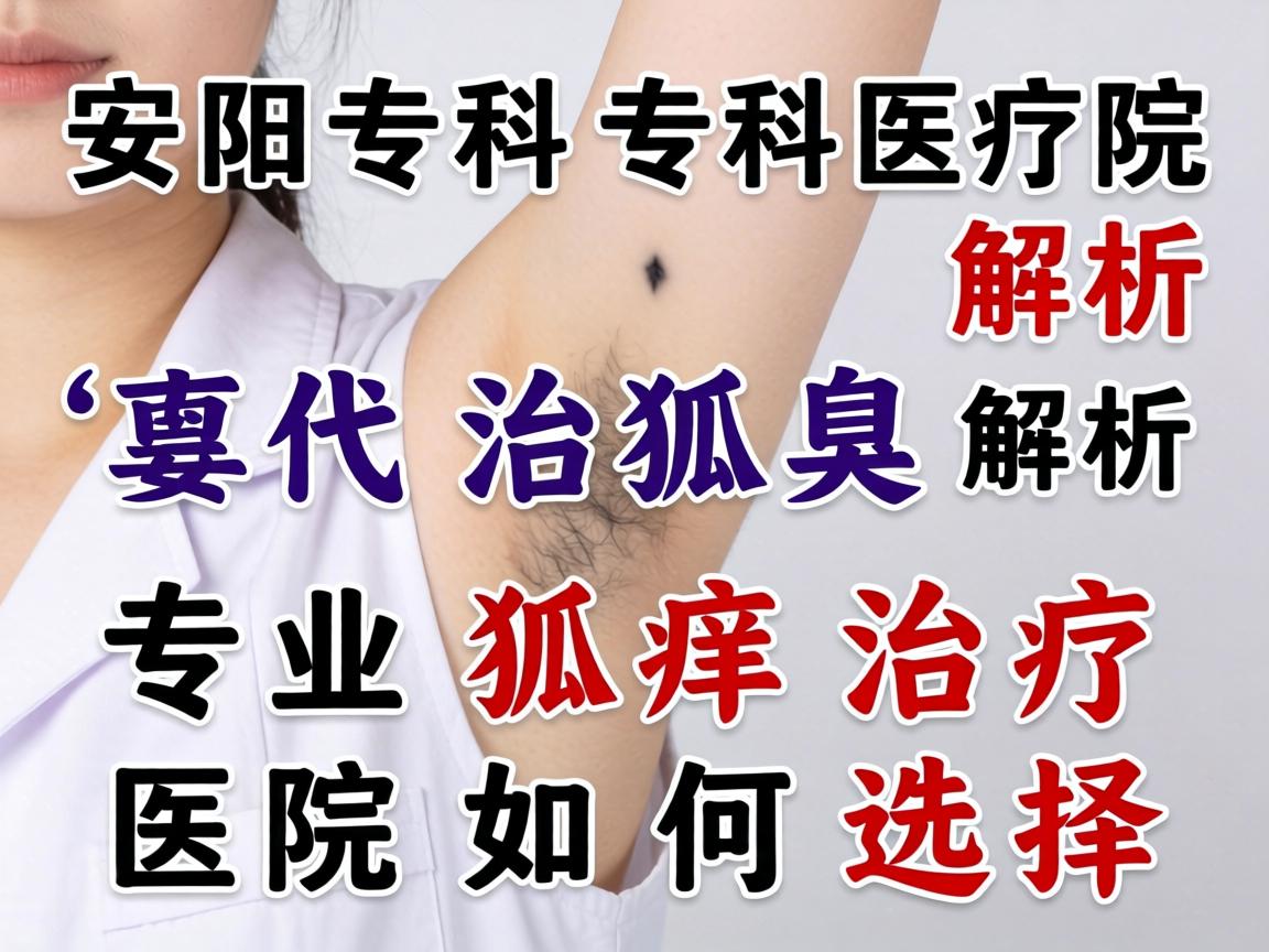 安阳治狐臭专科医院解析，专业狐臭治疗医院如何选择
