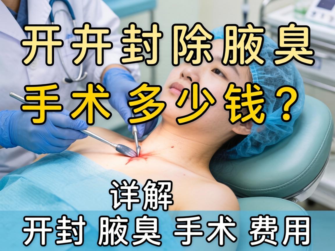 开封除腋臭手术多少钱？详解开封腋臭手术费用
