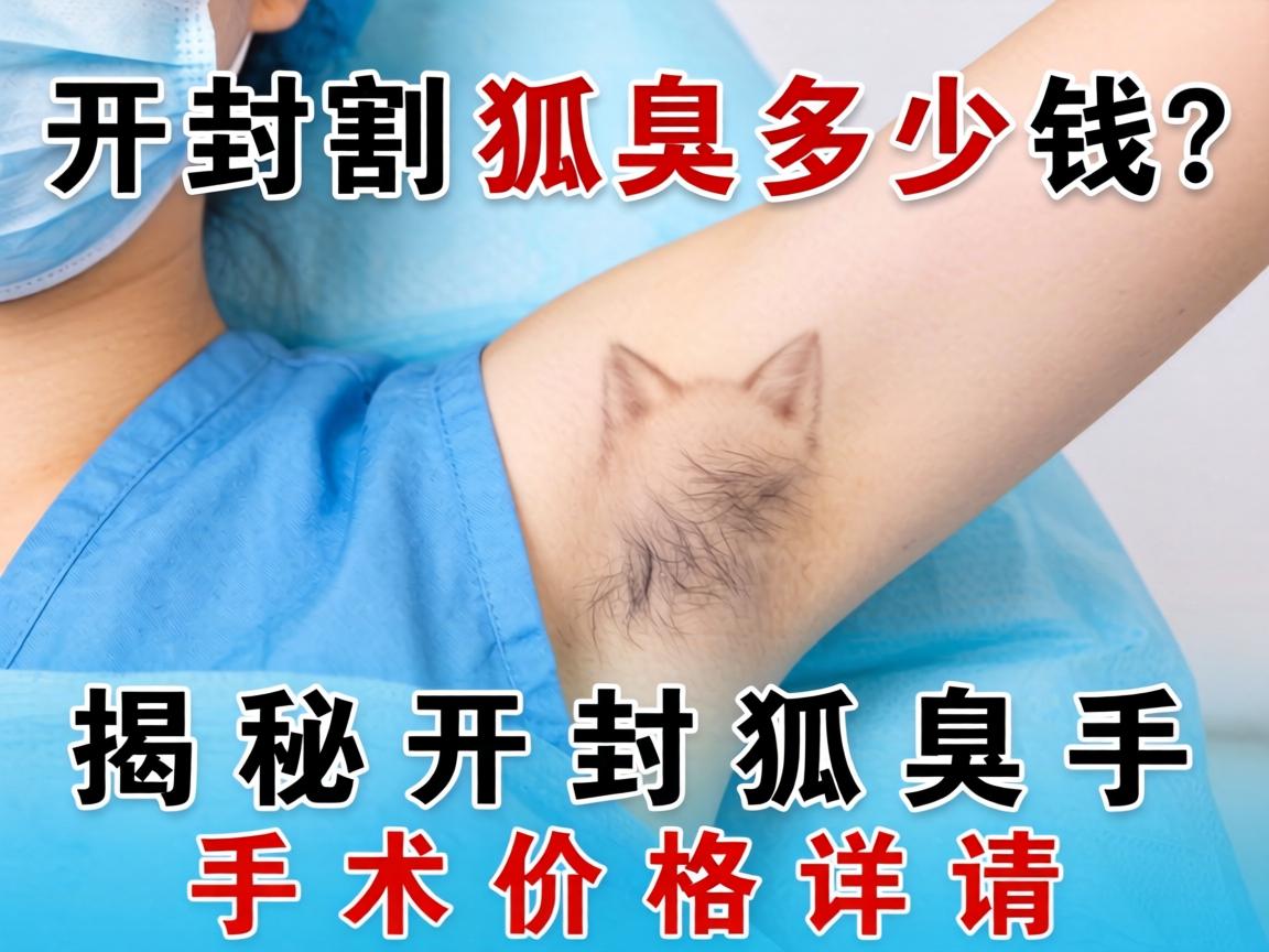 开封割狐臭多少钱？揭秘开封狐臭手术价格详情