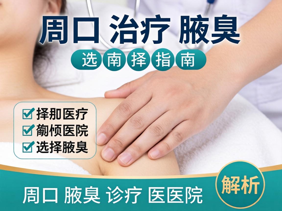 周口治疗腋臭医院选择指南，周口腋臭诊疗医院解析
