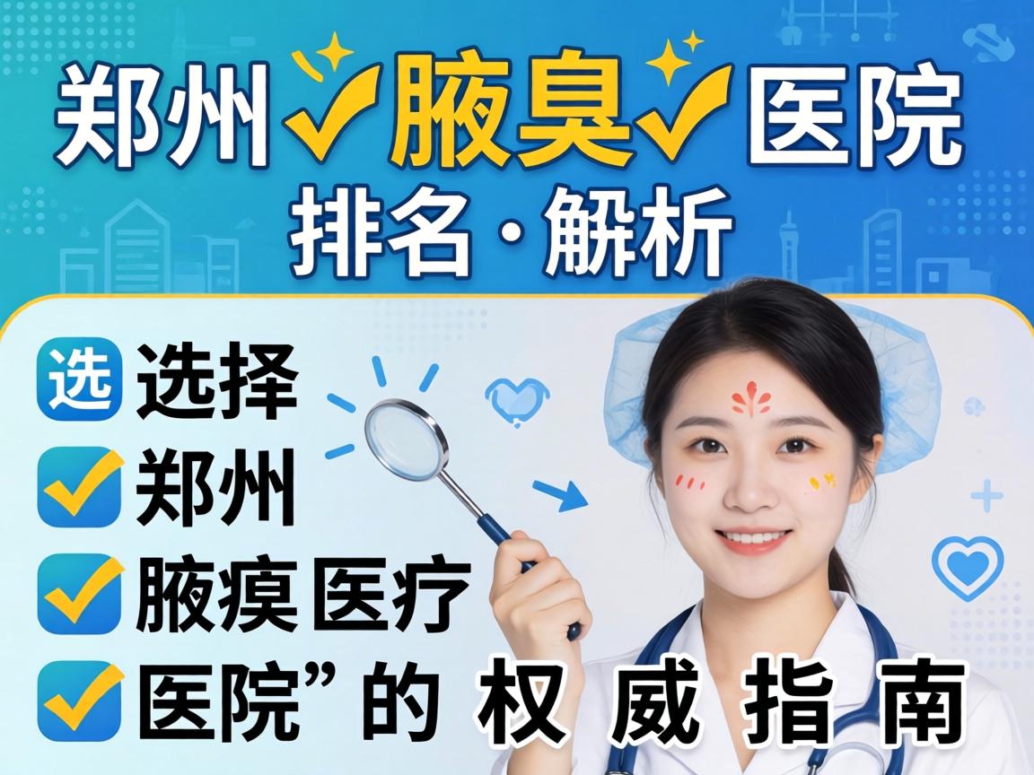 郑州腋臭医院排名解析，选择郑州腋臭医院的权威指南