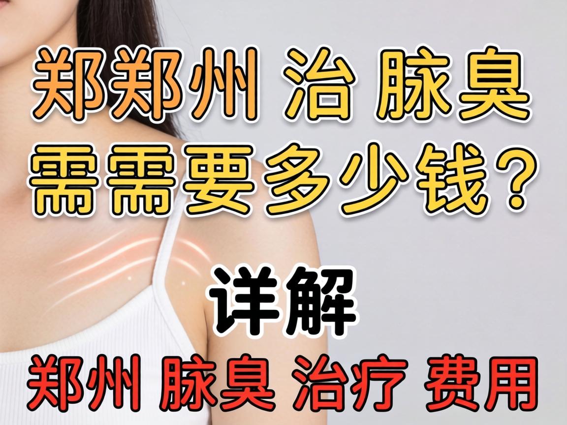 郑州治腋臭需要多少钱？详解郑州腋臭治疗费用
