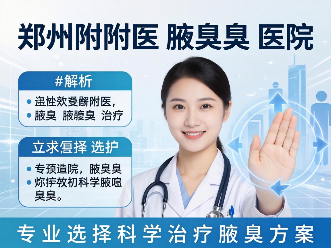 郑州附医腋臭医院解析腋臭治疗 专业选择科学治疗腋臭方案