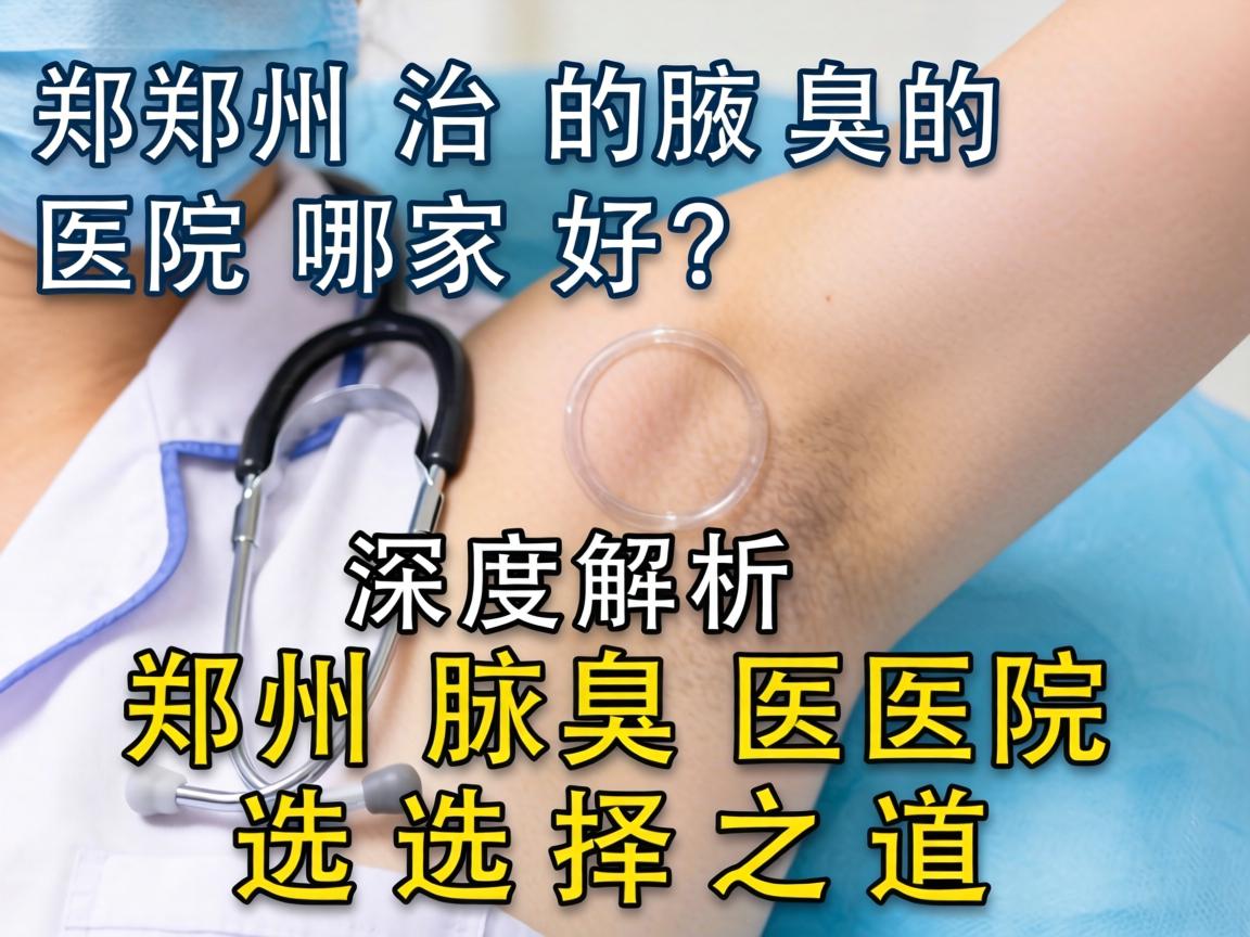 郑州治腋臭医院哪家好？深度解析郑州腋臭医院选择之道