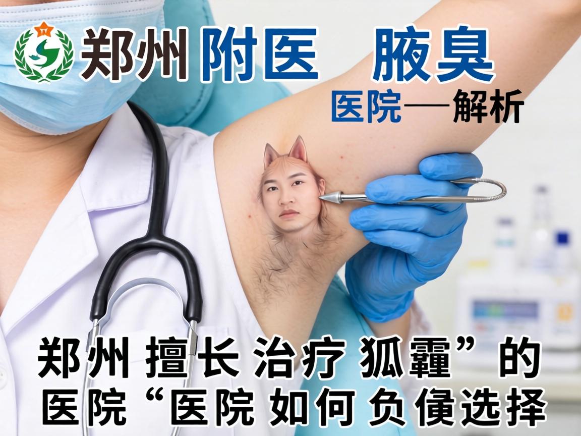 郑州附医腋臭医院解析，郑州擅长治疗狐臭的医院如何选择