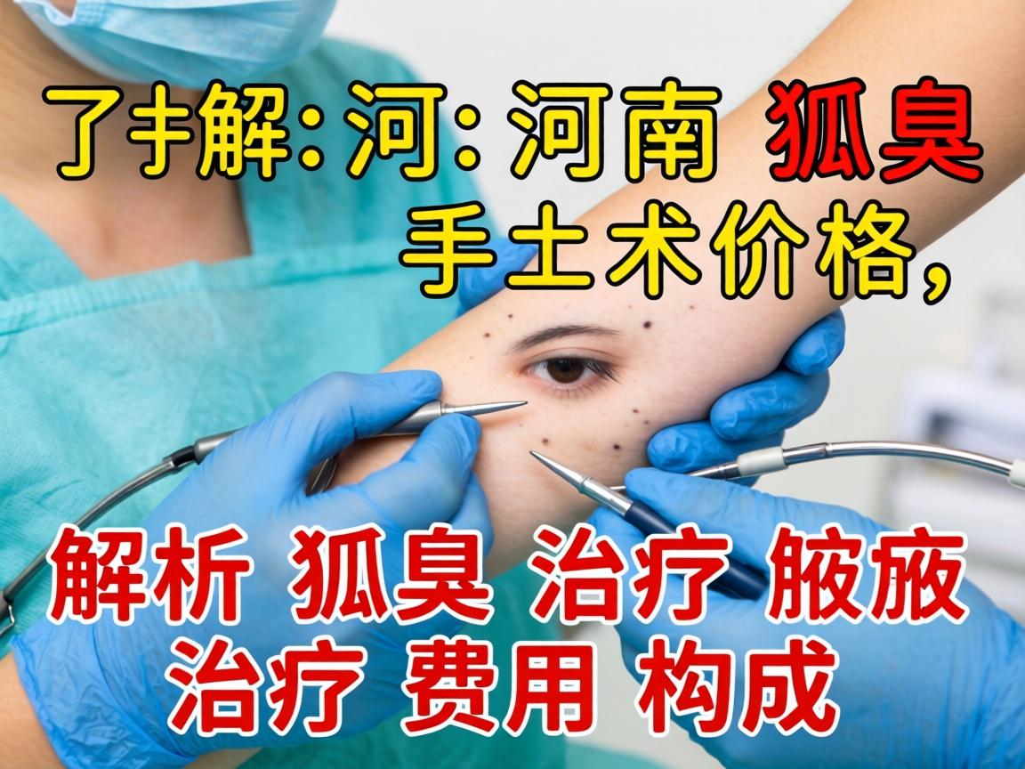 了解河南狐臭手术价格，解析狐臭治疗费用构成