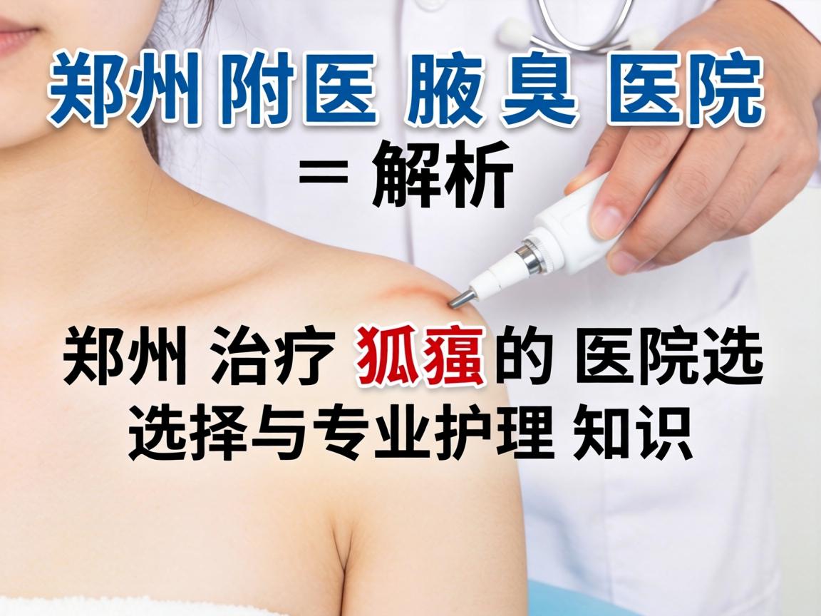 郑州附医腋臭医院解析，在郑州治疗狐臭的医院选择与专业护理知识