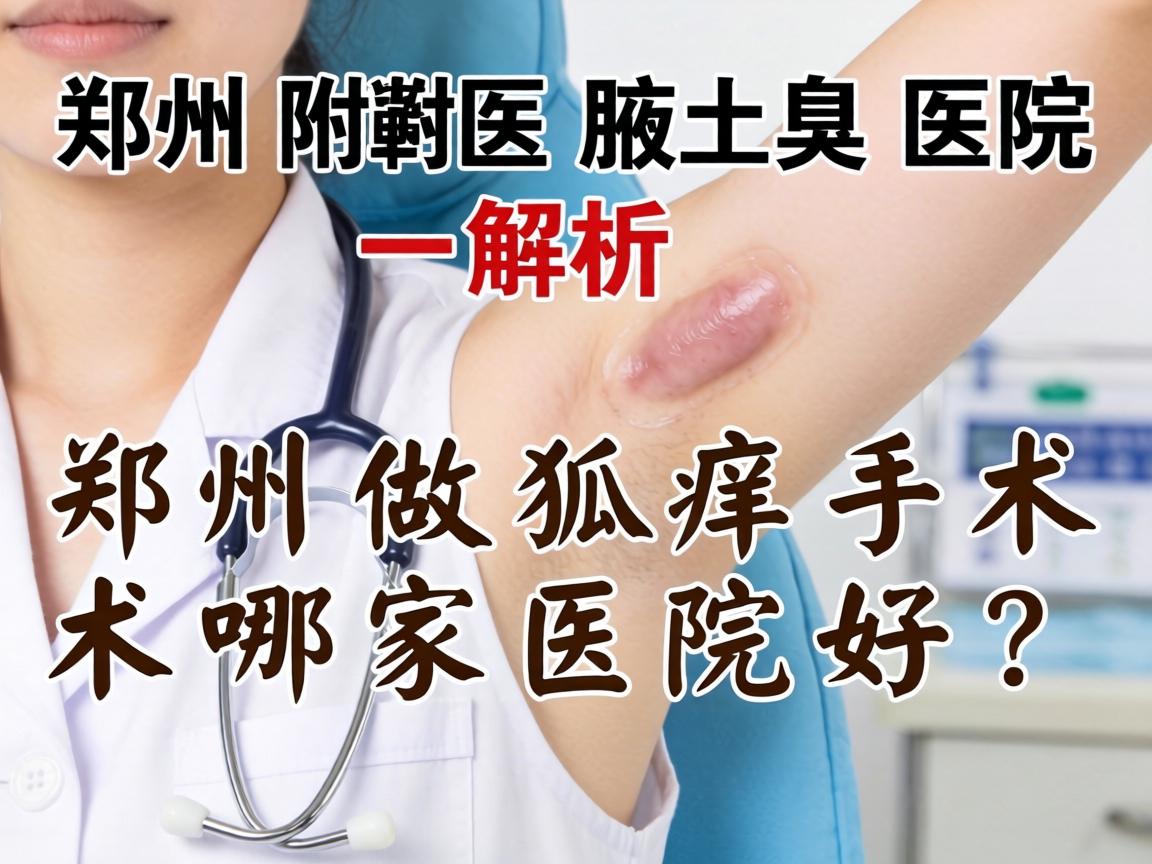 郑州附医腋臭医院解析，郑州做狐臭手术哪家医院好？