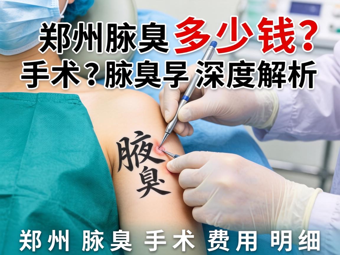 郑州腋臭手术多少钱？深度解析郑州腋臭手术费用明细