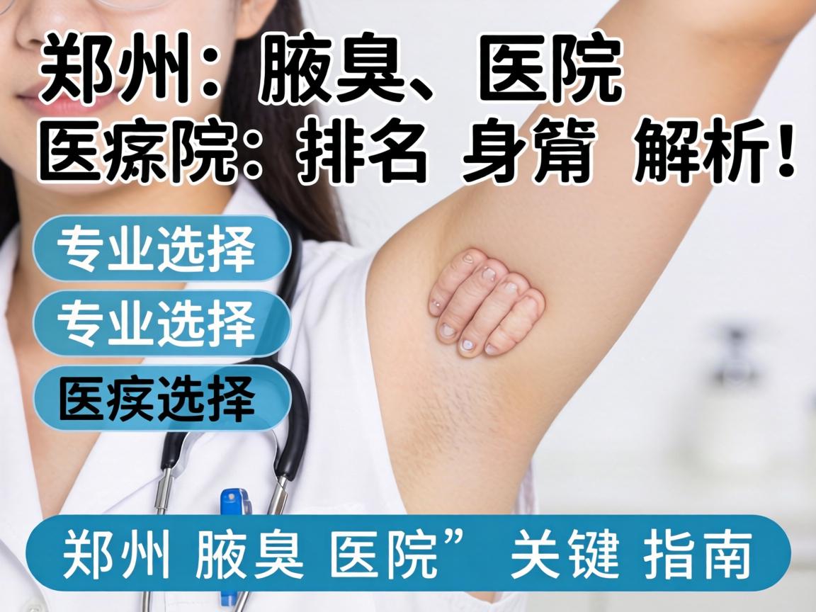 郑州腋臭医院排名解析，专业选择郑州腋臭医院的关键指南
