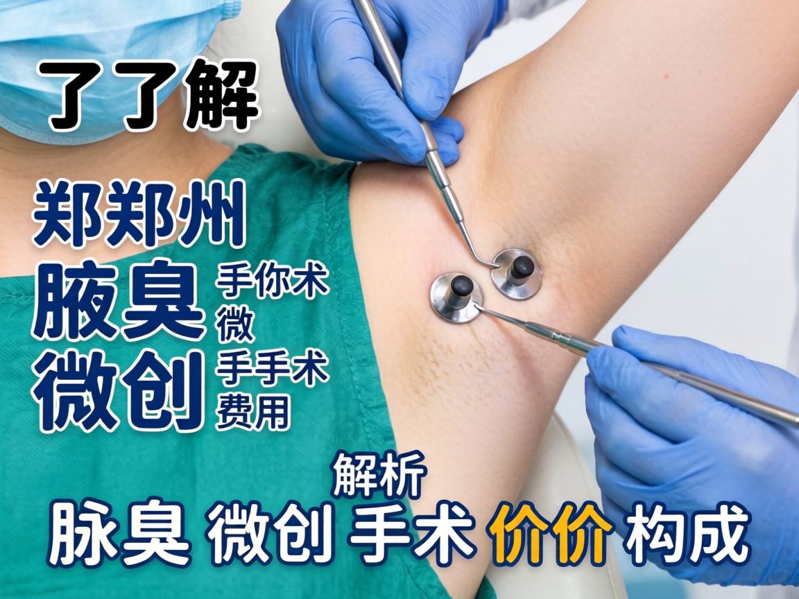 了解郑州腋臭微创手术费用，解析腋臭微创手术价格构成