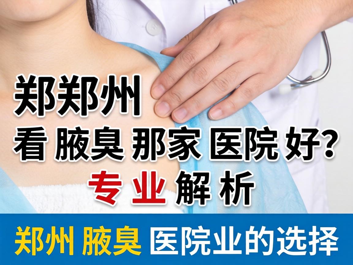 郑州看腋臭那家医院好？专业解析郑州腋臭医院的选择
